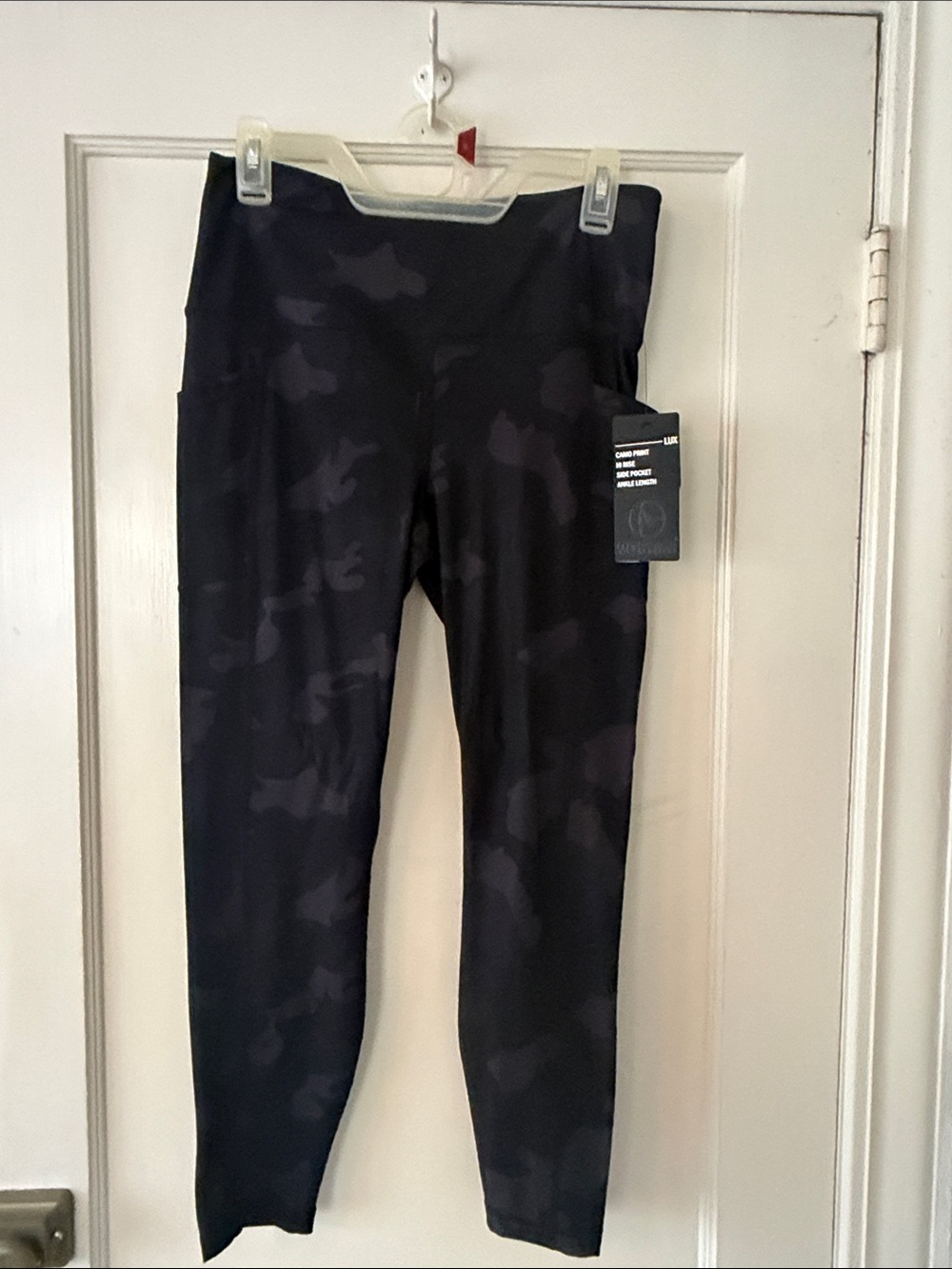 90 Degree By Reflex Black Camo High-Waist Leggings